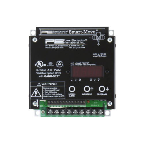 MSM5AR: 5.4 Amp 3 HP 480V Smart Move VFD With Internal Regeneration Resistors and Thermal Overloads